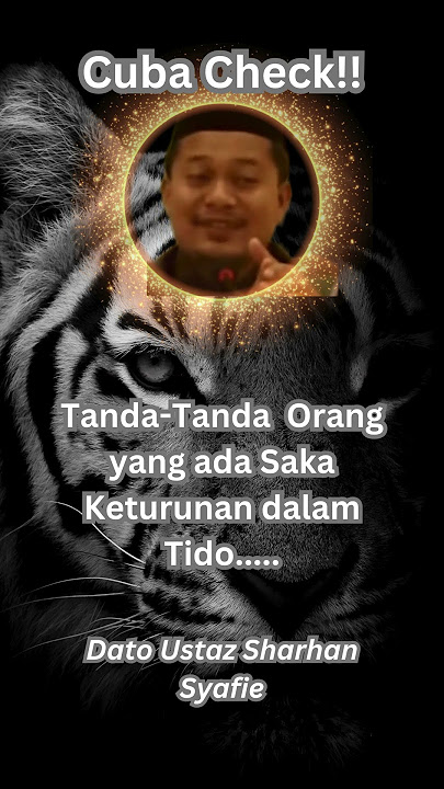 PART 1 - Tanda- Tanda ada Saka Keturunan #shortsfeed#short #shorts #shortsviral #shortvideo