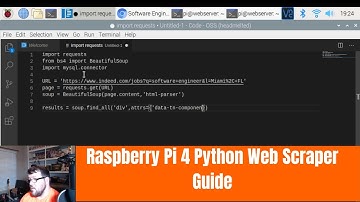 Raspberry Pi 4 Python Scraper Tutorial(2020)