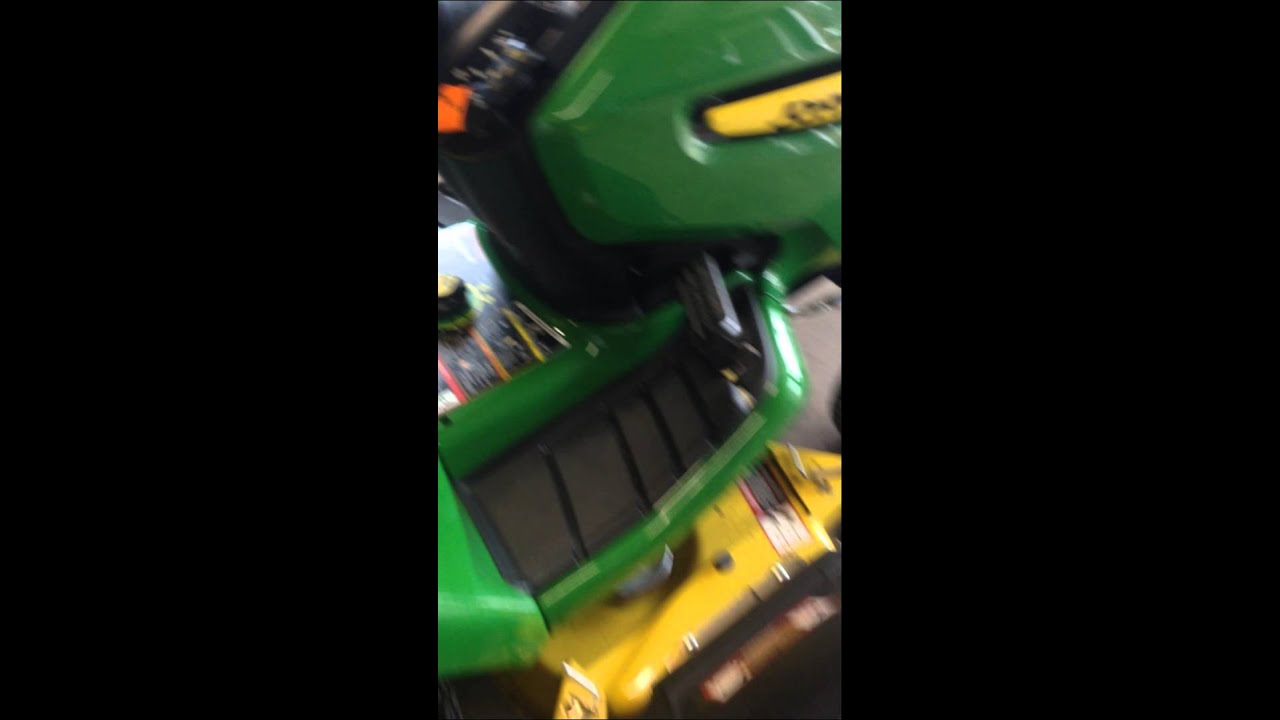 John Deere X500 Loose Deck Height Knob Youtube