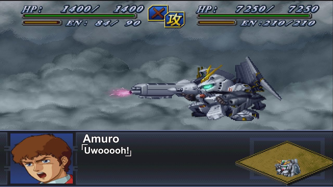 Eng Sub Super Robot Wars Alpha 2 Nu Gundam Hws Attacks 第2次スーパーロボット大戦a Nガンダムhws装備型 全武装 Youtube