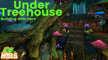 Ark Building: Under Treehouse (Genesis S+, Bridges, and Eco in Wonderland Mods) Ark Survival Evolved