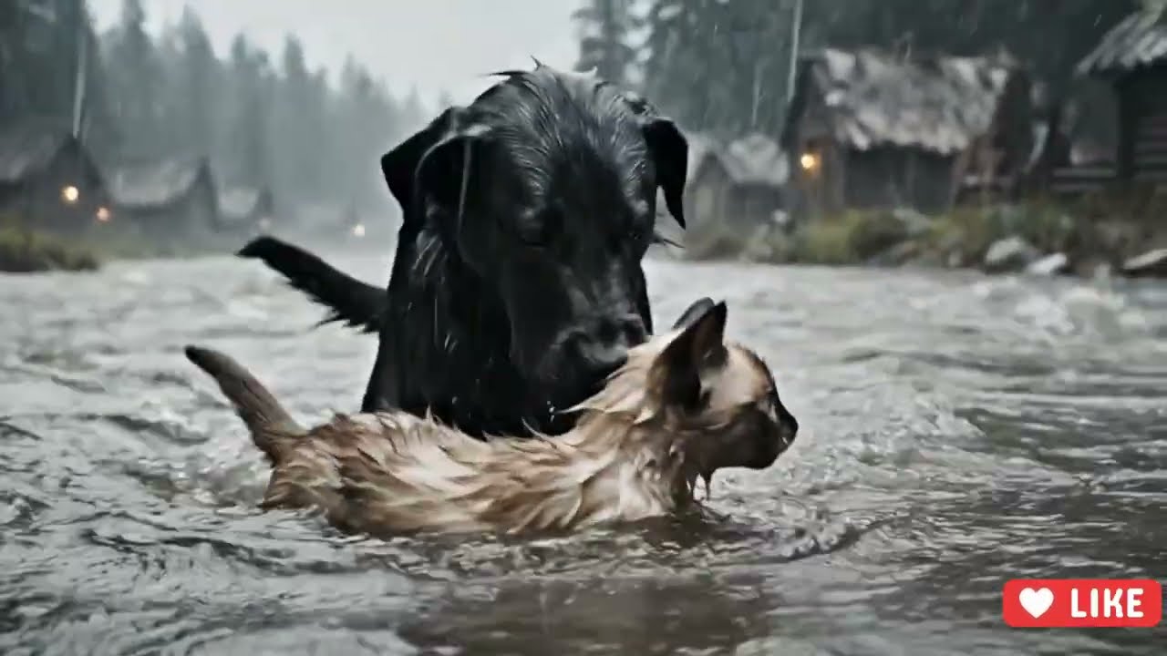 A Brave Dog Saved a Drowning Cat from the River 😭🐕🐈 | You Won’t Believe This Rescue