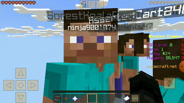 minecraft Cubecraft Snowman survival #1