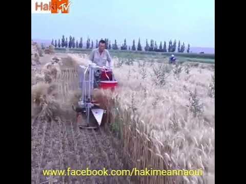 آلة حصاد يدوية. - YouTube