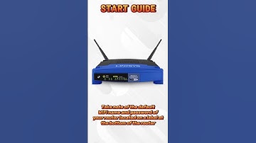 Linksys Wifi Router - Start Guide