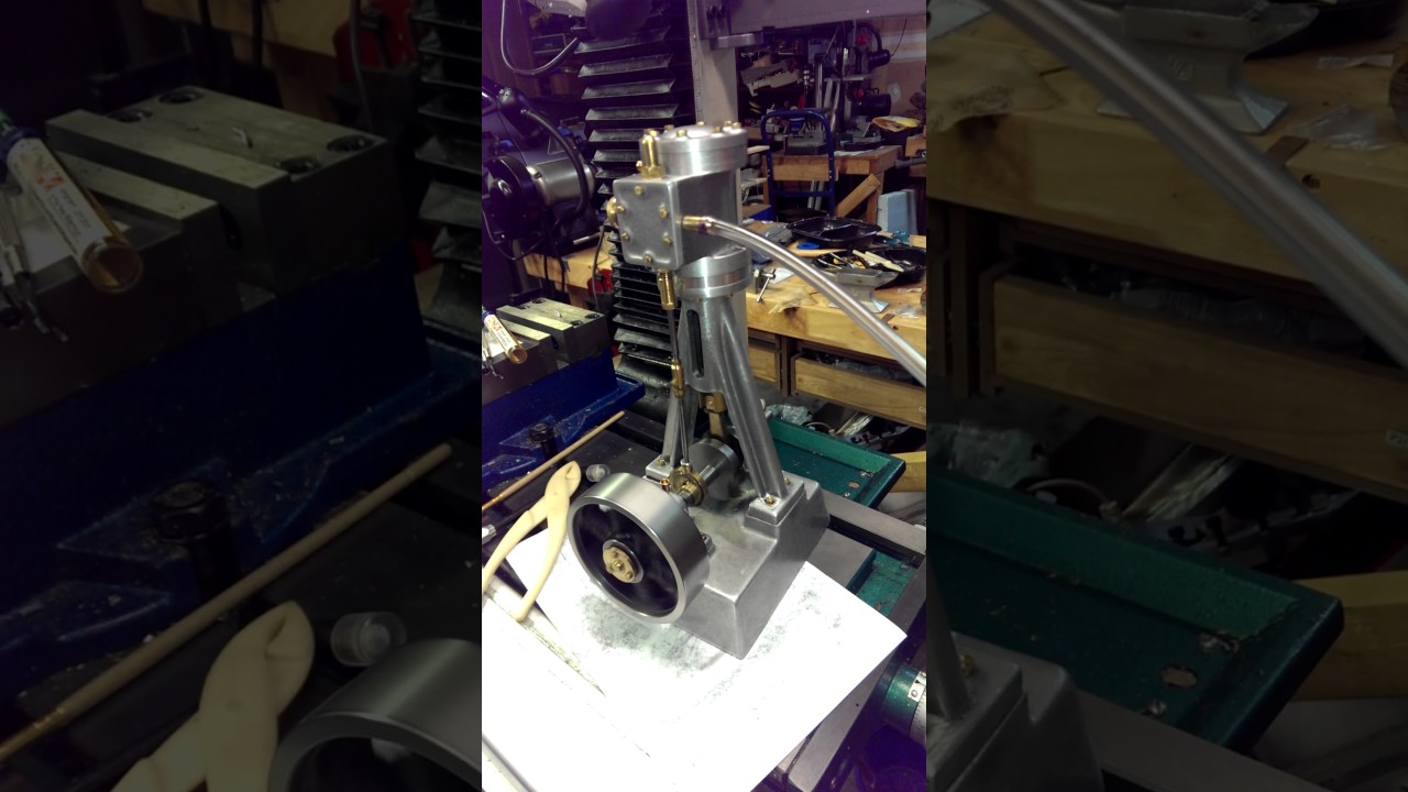 Simplex model steam engine - YouTube
