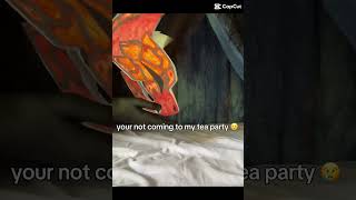 #DragonPuppet #Funny #Art #TeaParty #WaitWhat #dragon ￼