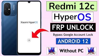Redmi 12c Hyperos Frp Bypass Android 12 Without Pc  Activity Launcher Not Install  Fixed