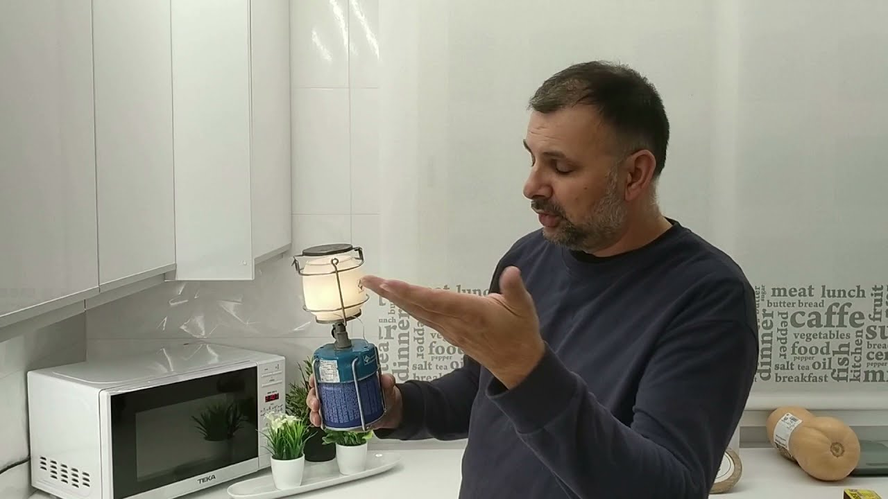 CAMBIO DE CAMISA DE UNA LAMPARA DE GAS PARA CAMPING