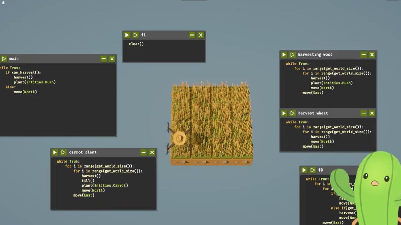 Эта игра превратила меня в программиста против моей воли [Cactus Vtuber играет, фермер был заменён]