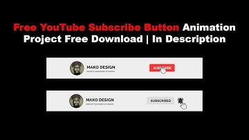 Free YouTube Subscribe Button Animation Project | After Effect Template | Easy To Edit