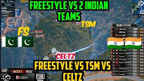 FREESTYLE ALMOST CHICKEN DINNER IN PMWL😍😍😍 | FREESTYLE VS TSM ENTITY VS CELTZ LAST CIRCLE😍
