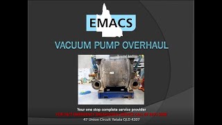 Emacs Nash 904s2 Vacuum Pump Overhaul