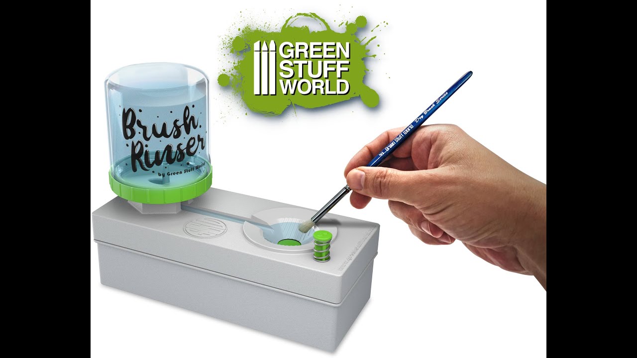 Brush Rinser by Green Stuff World is valid for acrylic paints, watercolors,  tempera and gouache 