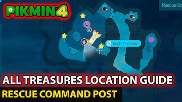 Rescue Command Post - All Treasures location Guide - Pikmin 4