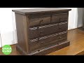 [Woodworking] Walnut chest of drawers with 3 drawers, oil finish