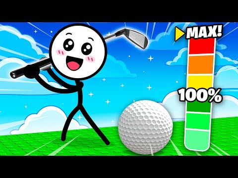 I Reached MAX POWER in Roblox Hit a Golf Ball…