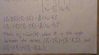 Geometrical Interpretation of Pearson's Correlation Coefficient