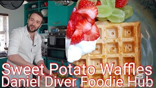 How to make sweet potato waffles