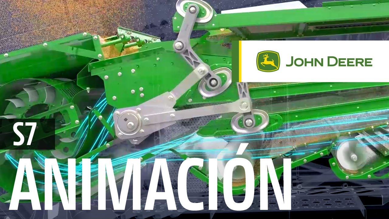 Descubrimos la nueva cosechadora JOHN DEERE S7: Demostración con animación