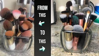 How I Clean/Sanitize My Brushes | Eva Tarae