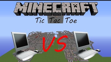 AI VS AI | Redstone Tic Tac Toe in Minecraft
