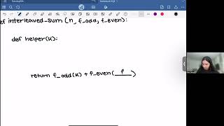 [CS 61A SU26] Homework 2 Problem #3 Interleaved Sum Getting Started