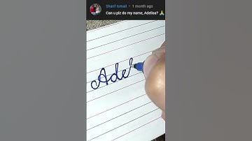 Adelisa - Beautiful name in Cursive writing | Cursive writing for beginners | #shorts