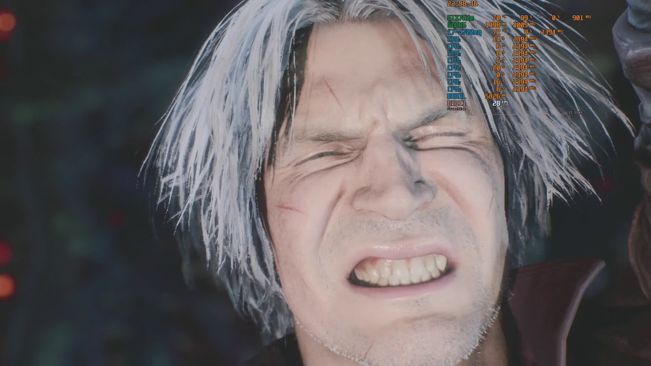 Alienware A14 GTX765m Devil May Cry 5 DX11  FullHD  Высокая настройка