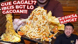 MIE IBLIS PAKE 60GR CABE RAWIT TANPA AMPUN!! COBA LVL 8 MIE GACOAN