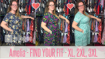 LuLaRoe Amelia Fit Video - Try on XL, 2XL, 3XL - PLUS SIZES