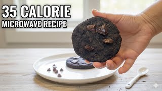 LOW CALORIE Double Chocolate cookie in just 90 seconds | Microwave cookie recipe