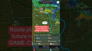 Route planning + future radar in a weather app is a GAME-CHANGER📍🚘⛈️