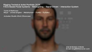2026 Character &amp; Rigging Technical Artist Portfolio — Kim ByeongHyun