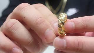 14k 7MM Cuban link Ring Upgrade Daniel Jewelry Inc