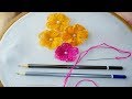 Hand Embroidery amazing Tricks #9| Sewing Hack with Wood Pencil|super easy embroidery trick