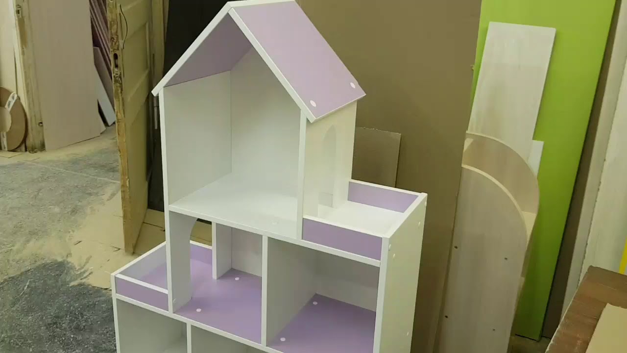 Домик Мечта МАКСИ в цвете сирень. Детские стеллажи от Полки-кидс.ру