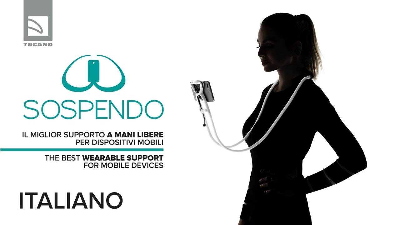 Tucano presenta Sospendo - Il rivoluzionario supporto per Smartphone e Tablet - 45'' [ITA]