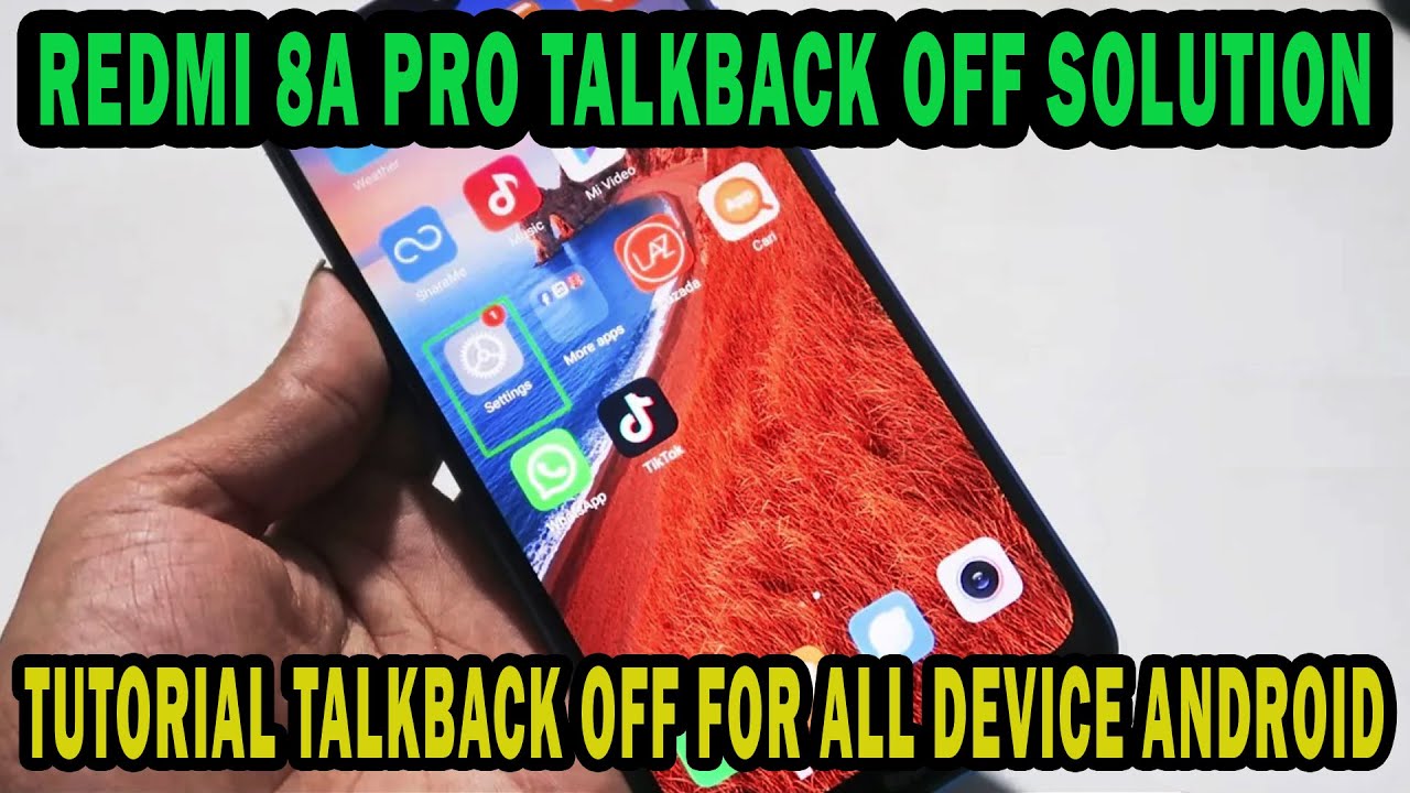 REDMI 8A PRO HOW TO TALKBACK OFF STOP TALKBACK DISABLE TALKBACK YouTube