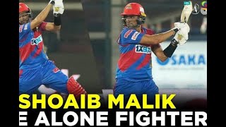 Shoiab Malik Alone Fight Queeta Karachi King Vs Queeta 720Hd
