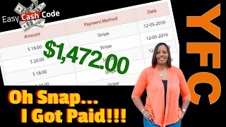Easy Cash Code Payment Proof | Yvonne Anderson's Personal Results & Income Proof With The ECC System