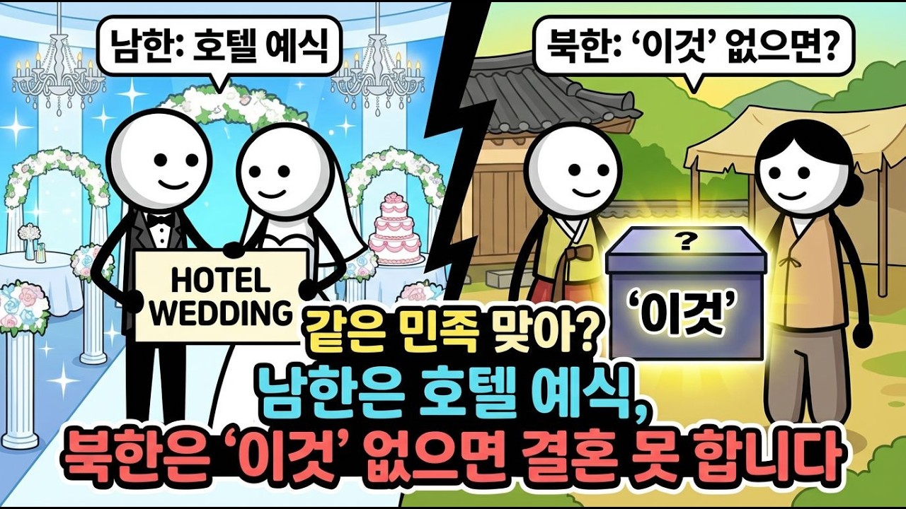 🚨충격적인 북한 결혼식  [긴급] 북한 결혼식 현장 유출! 신부가 '이곳' 가자마자 발칵?