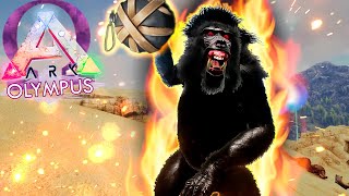 ARK OLYMPUS #52 - Me SURPREENDI com o DEMONIC DINOPITHECUS!