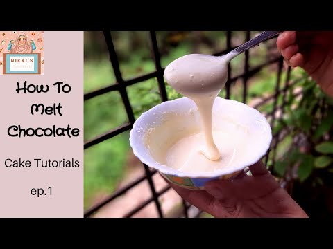 How To Melt Chocolate The Right Way | Easy Way Of Melting Chocolate | Cake Basics episode 1