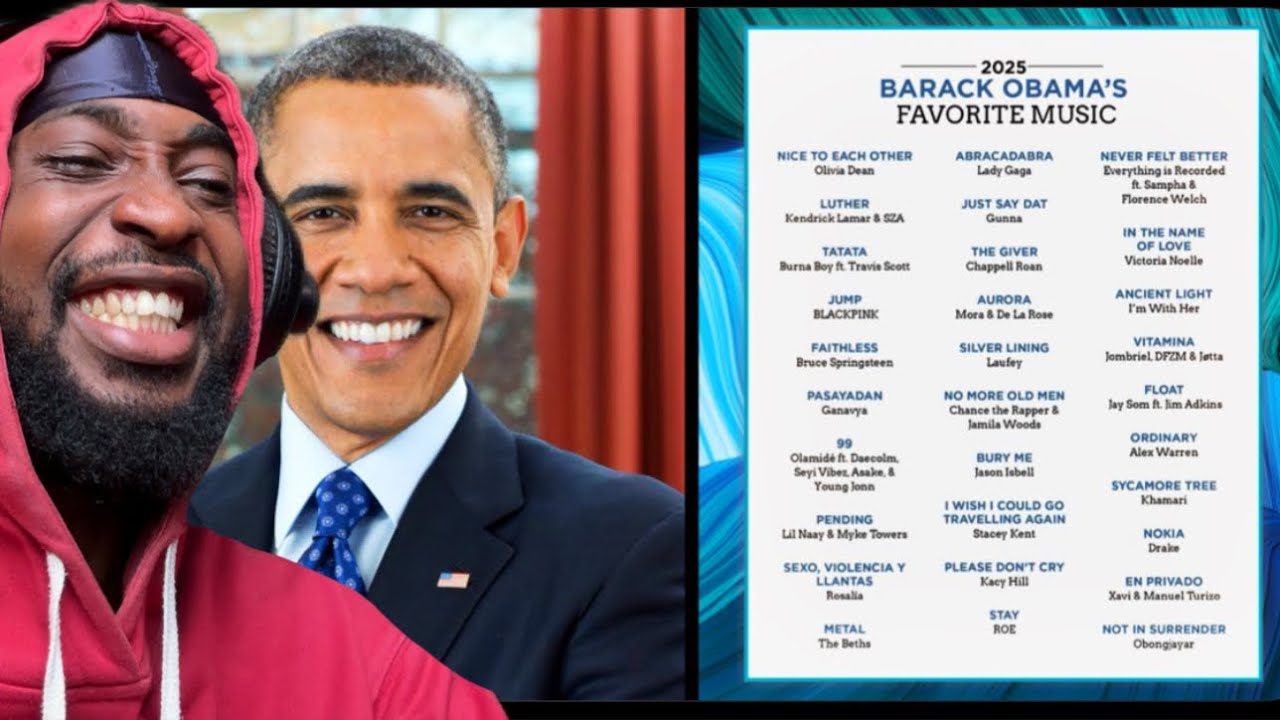 Песни Burna Boy «Tatata» и Olamide «99» вошли в список любимых музыкальных произведений Барака Об...