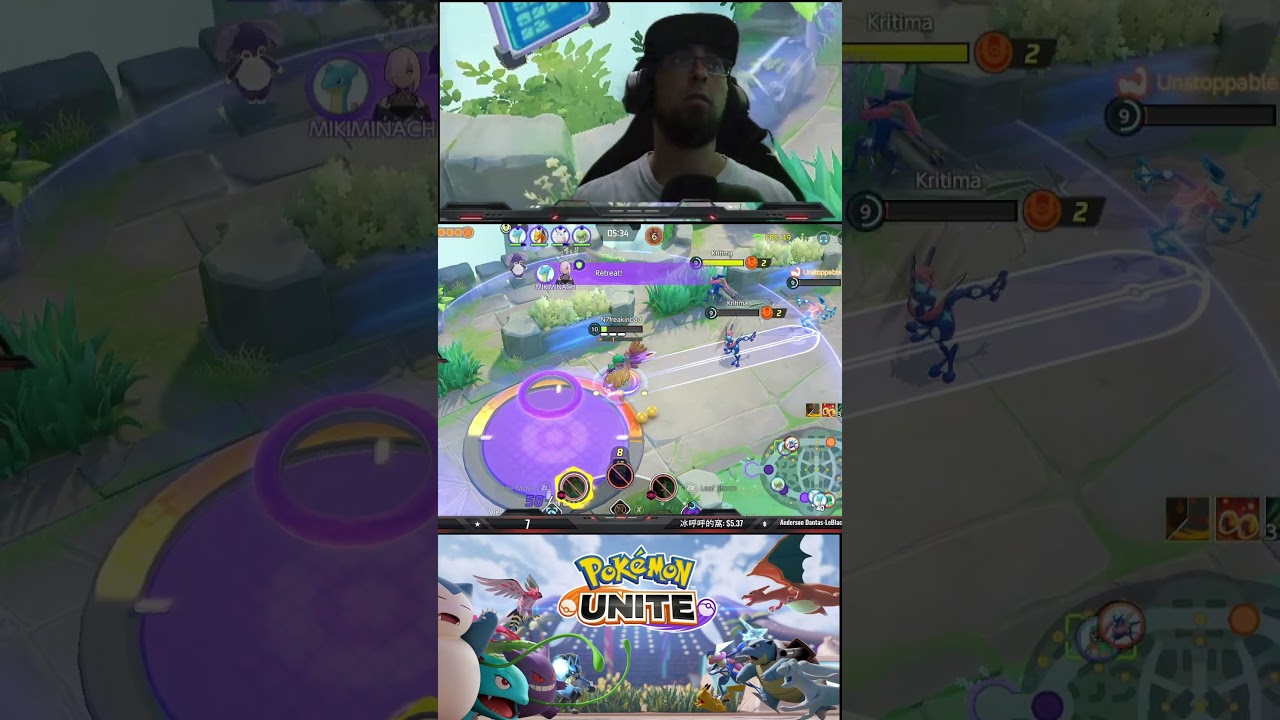 Deci Vs Greninja|Pokemon Unite Live 