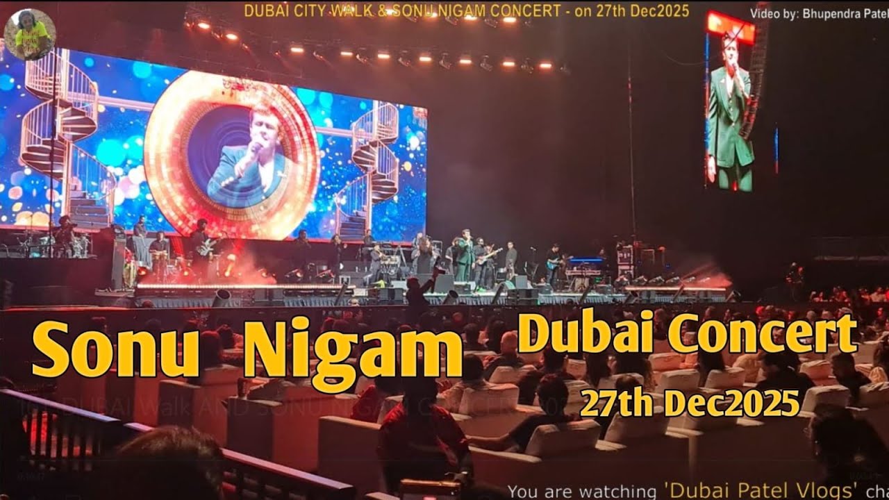 Dubai Walk I Sonu Nigam Live Dubai Concert I 27th Dec2025 I 2025 Sonu Nigam best Concert