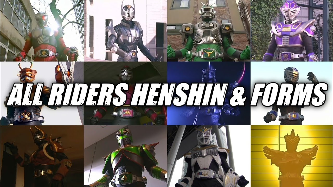 Kamen Rider Ryuki (2002) - All Riders Henshin & Forms