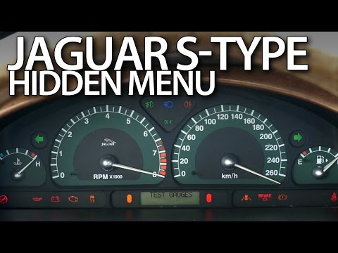 Jaguar S-Type hidden menu, instrument cluster test mode