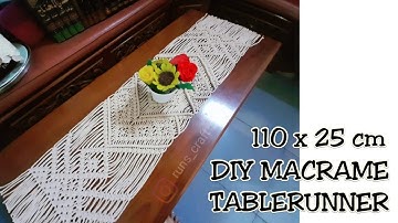 DIY MACRAME TABLE RUNNER || MACRAME TABLEMAT || TUTORIAL TAPLAK MEJA CANTIK ALA BOHEMIAN DECOR